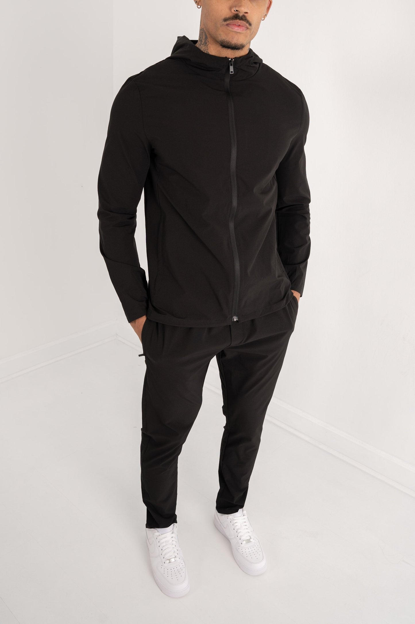 Premium Technical Windbreaker Tracksuit - 3 Colours Pack (Grey, Charcoal, Black) - 3 Pack