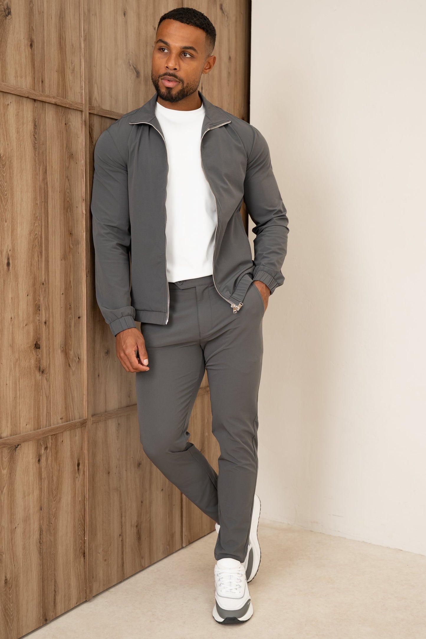 Motion Zip-Up Technical Jacket - Charcoal