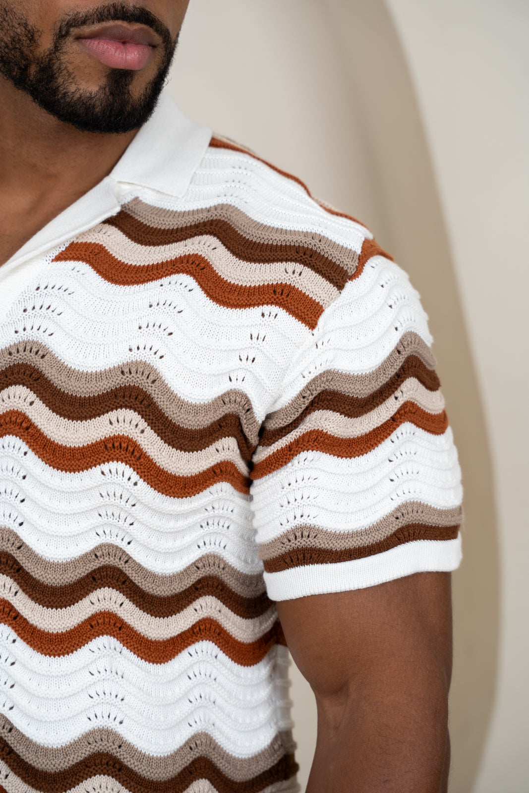 Capri Wave Resort Knitted Shirt - White