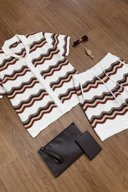 Capri Wave Resort Knitted Shirt - White