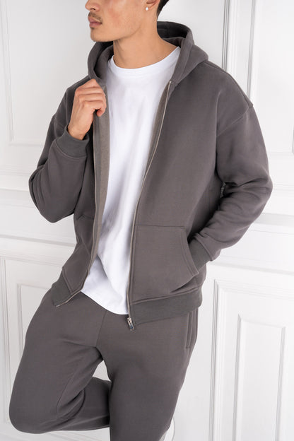 Premium Luxe Straight Leg Jogger - Charcoal