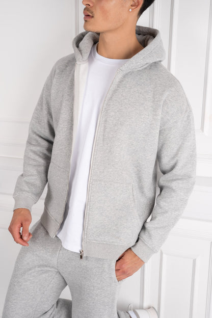 Premium Luxe Straight Leg Jogger - Grey Marl