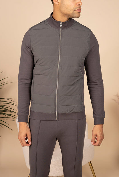 Hybrid Technical Jacket - Charcoal