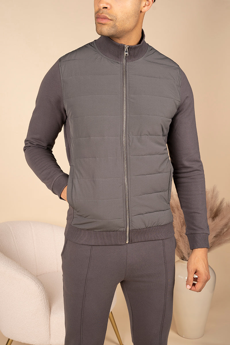 Hybrid Technical Jacket - Charcoal