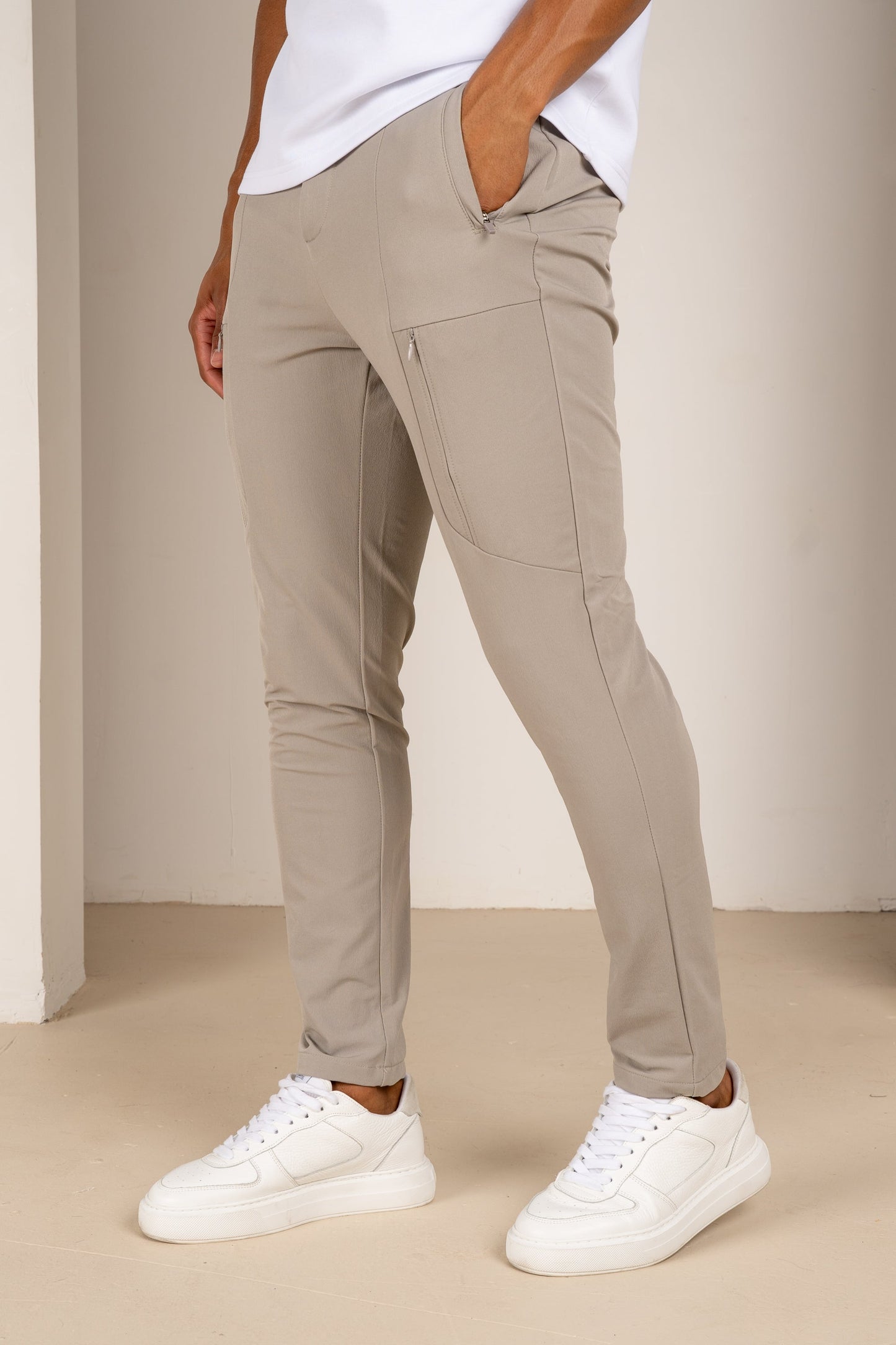 Tailored Tech Cargo Pants - 4 Colours (Stone, Navy, Light Grey, Black) - 4 Pack