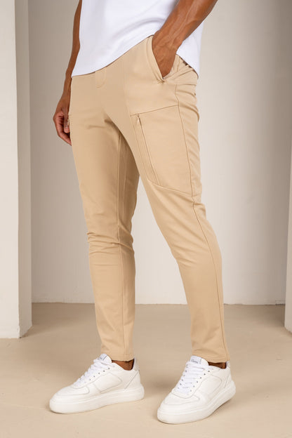 Tailored Tech Cargo Pants - 4 Colours (Stone, Navy, Light Grey, Black) - 4 Pack