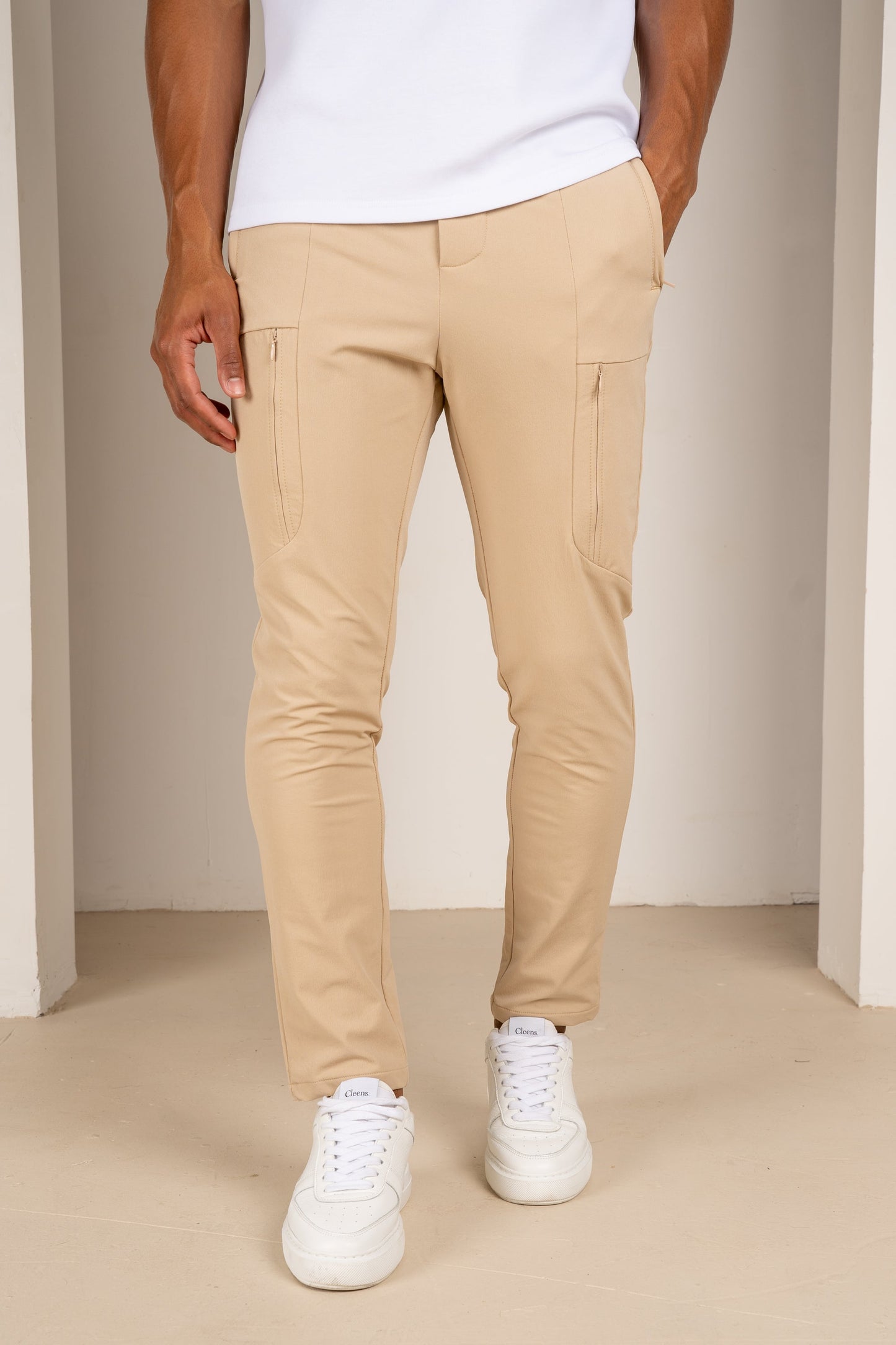 Tailored Tech Cargo Pants - 4 Colours (Stone, Navy, Light Grey, Black) - 4 Pack