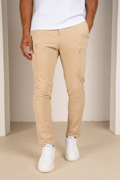 Tailored Tech Cargo Pants - 4 Colours (Stone, Navy, Light Grey, Black) - 4 Pack