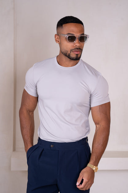 Mercerised Luxe T-Shirt - Grey