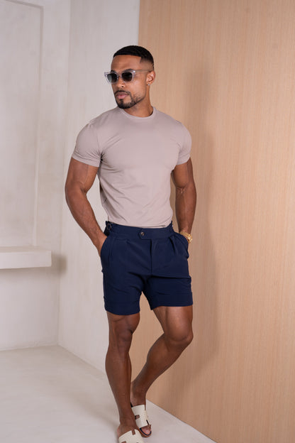 Mercerised Luxe T-Shirt - Mushroom
