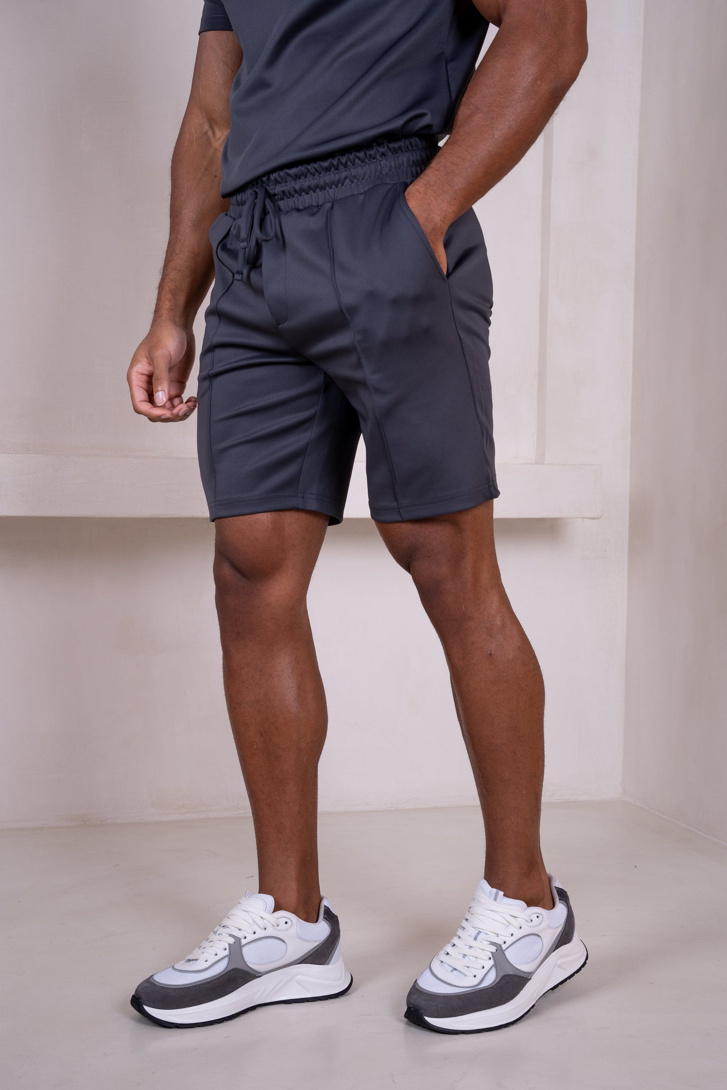 Premium Scuba Slim Fit T-Shirt - Charcoal (SS)