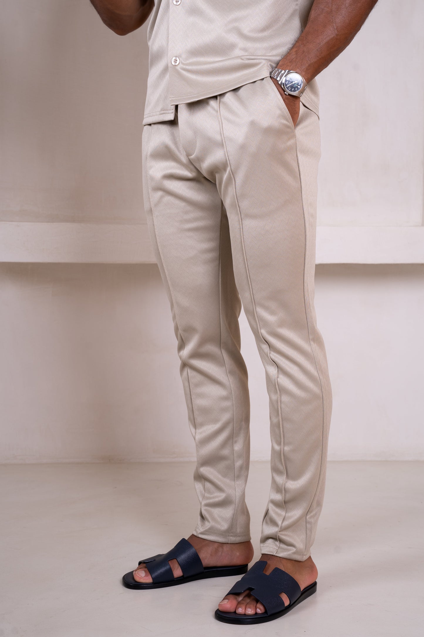Interlock Tailored Jogger - Stone