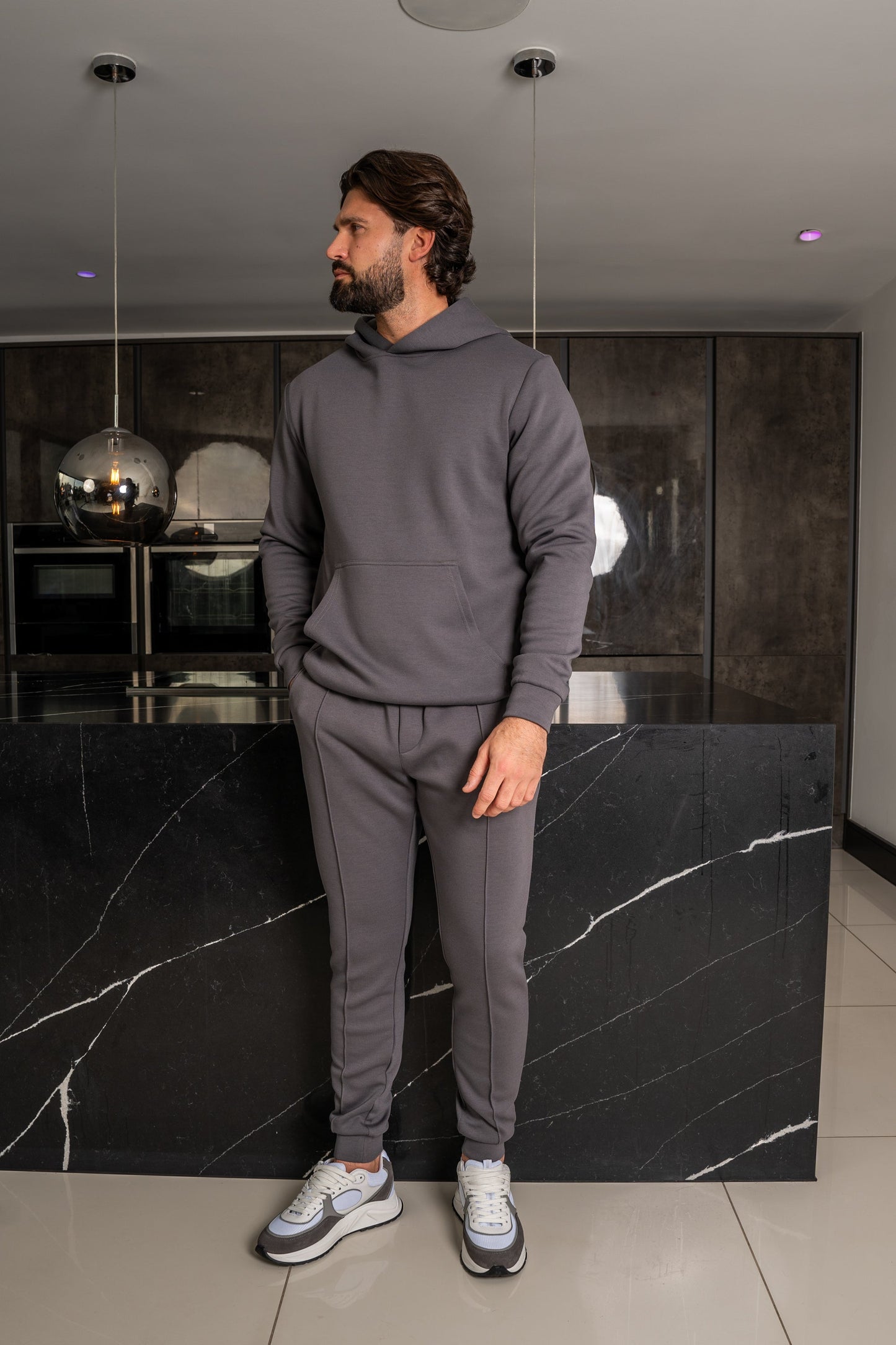 Essential Scuba Hoodie and Joggers Set - 2 Colours (Black and Charcoal) - 2 Pack