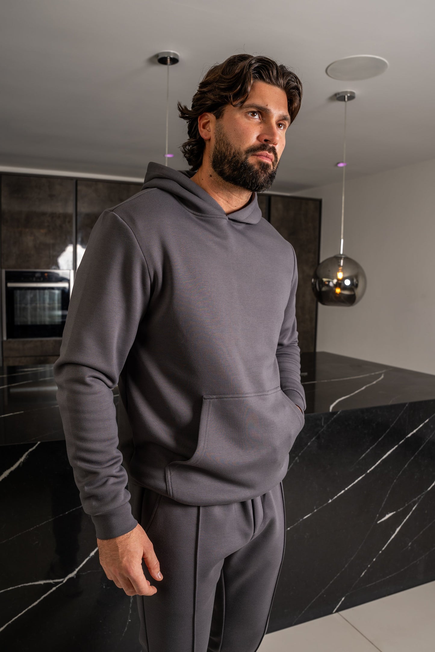 Essential Scuba Hoodie and Joggers Set - 2 Colours (Charcoal and Navy) - 2 Pack