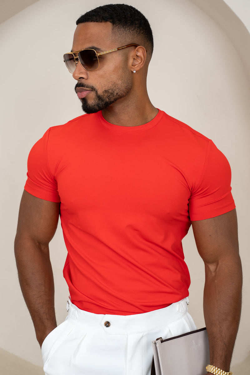 Mercerised Luxe T-Shirt - Red