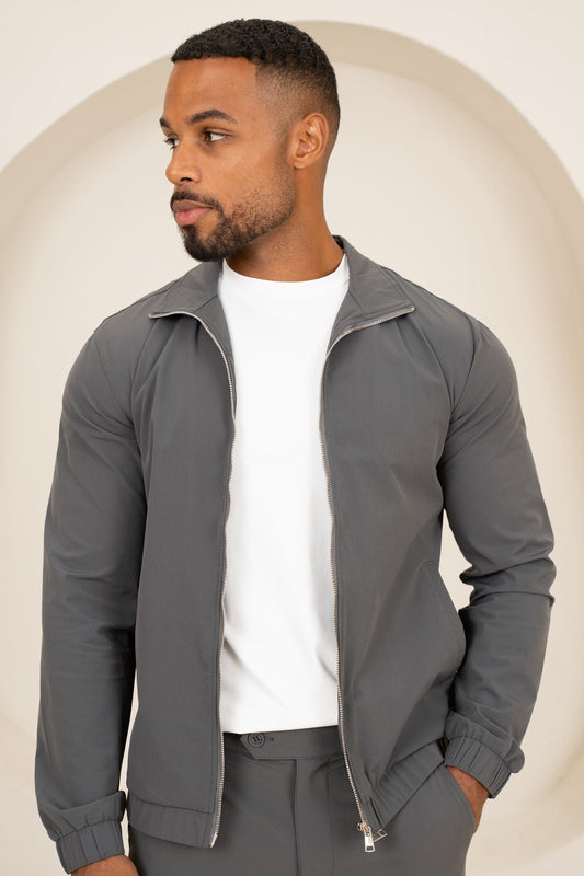 Motion Zip-Up Technical Jacket - Charcoal
