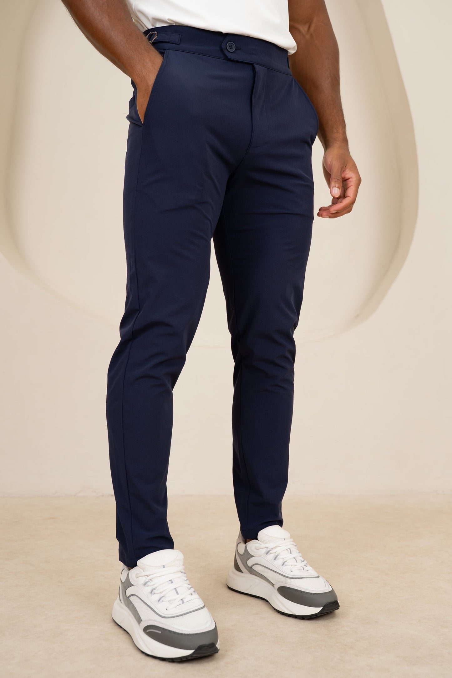 Motion Side Buckle Pant - Navy