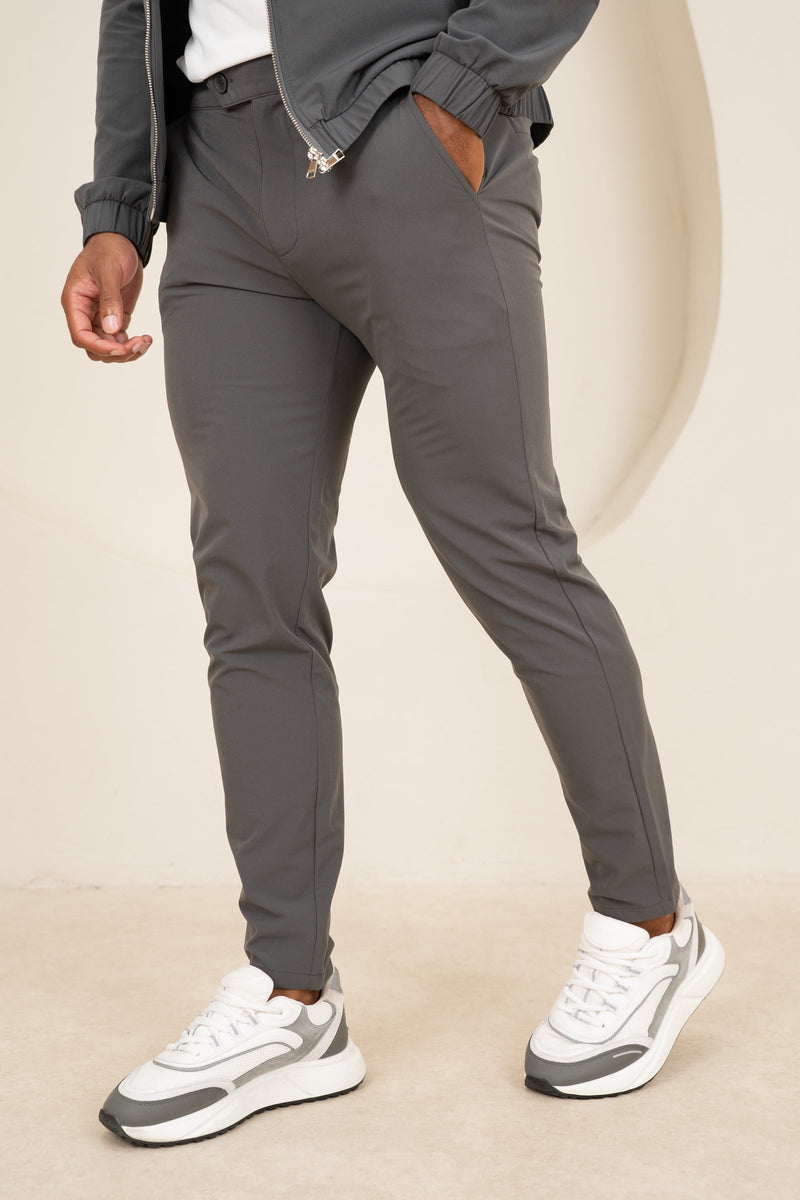 Motion Side Buckle Pant - Charcoal