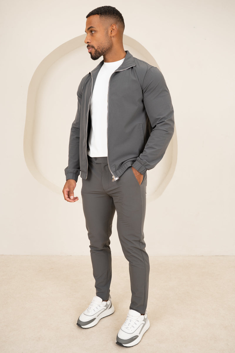 Motion Zip-Up Technical Jacket - Charcoal
