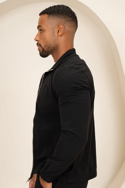Motion Zip-Up Technical Jacket - Black