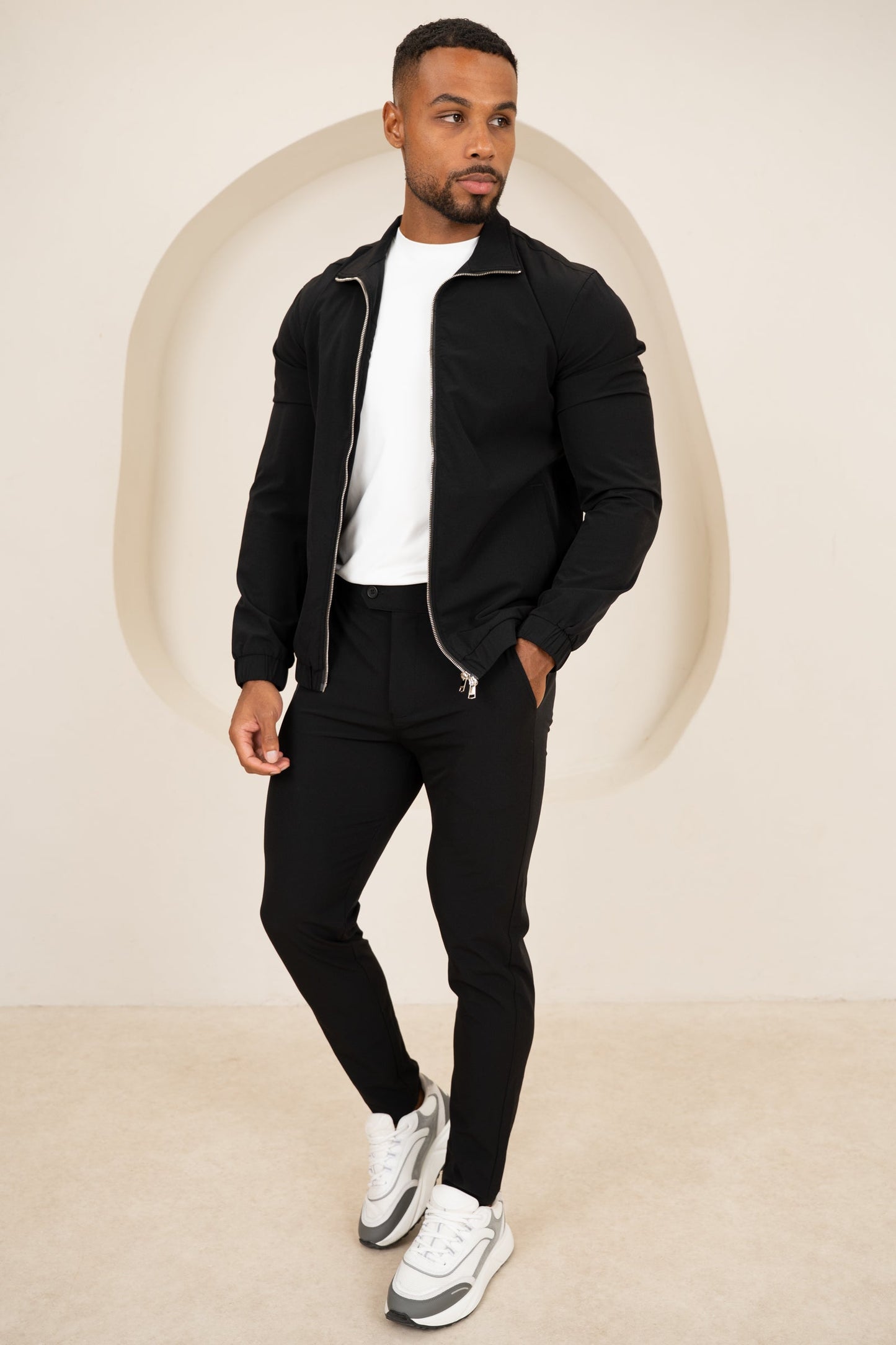 Motion Zip-Up Technical Jacket - Black