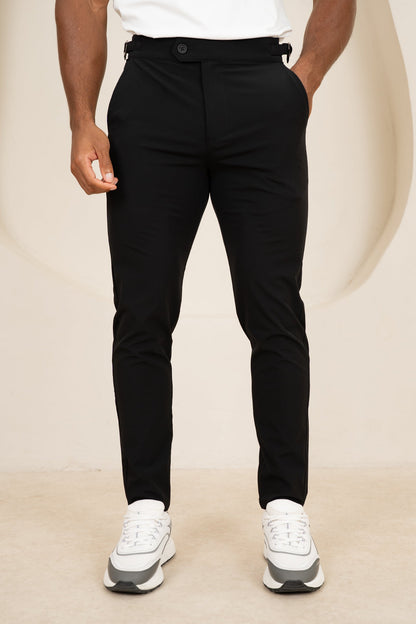 Motion Side Buckle Pant - Black