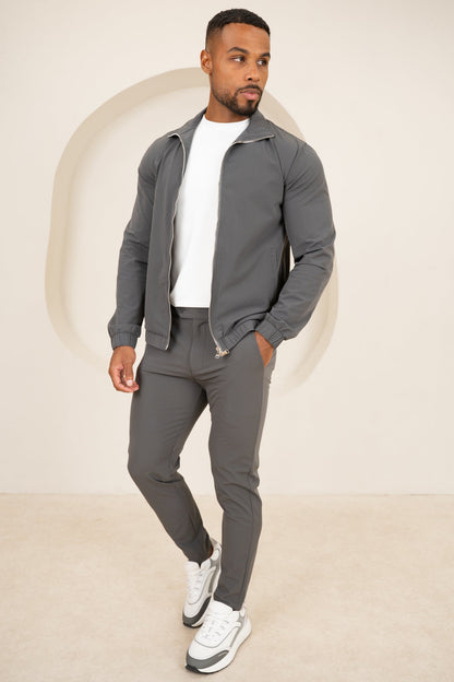 Motion Zip-Up Technical Jacket - Charcoal