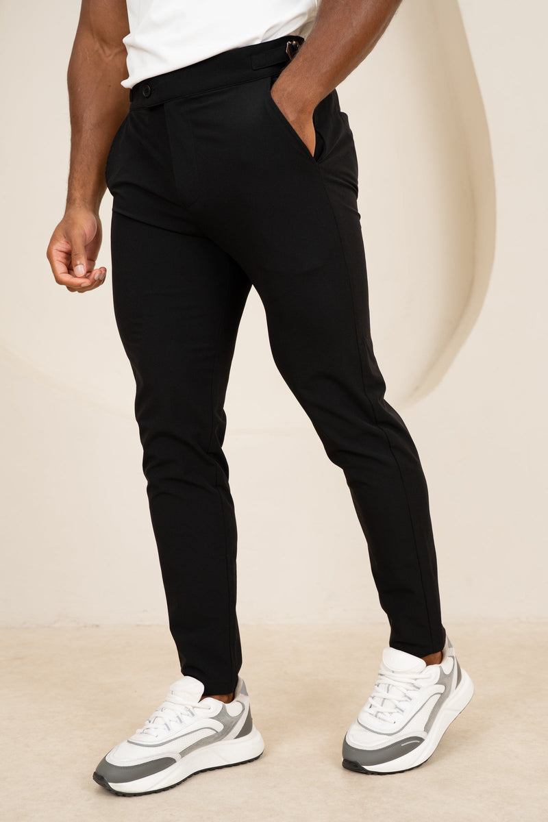 Motion Side Buckle Pant - Black