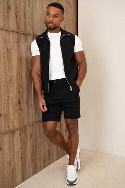 Motion Side Buckle Shorts - Black