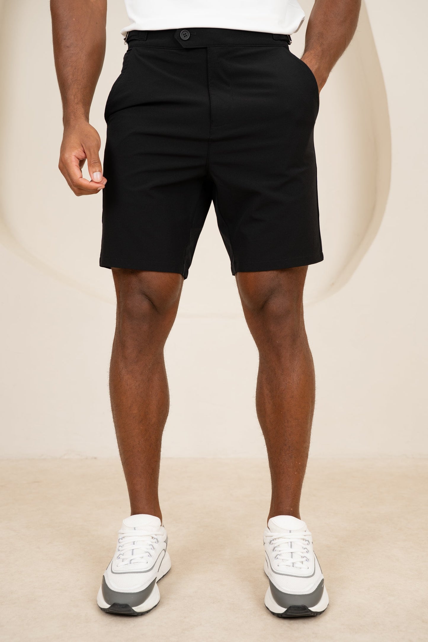 Motion Side Buckle Shorts - Black