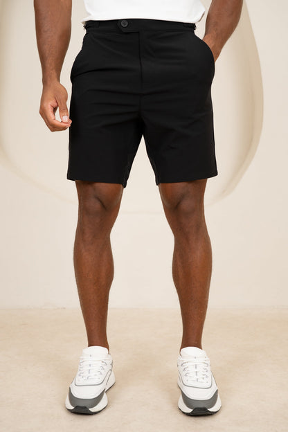 Motion Side Buckle Shorts - Black
