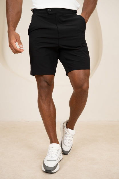 Motion Side Buckle Shorts - Black