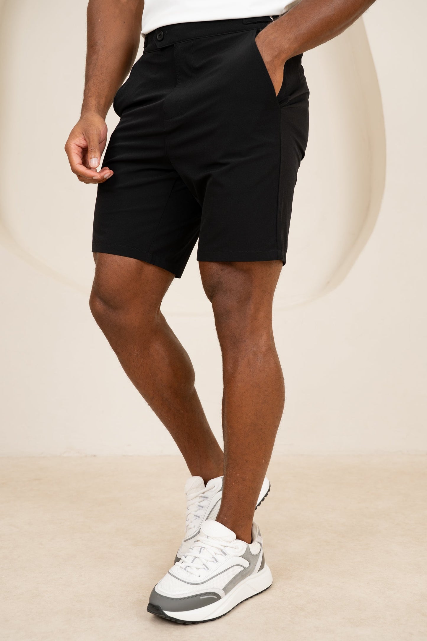 Motion Side Buckle Shorts - Black