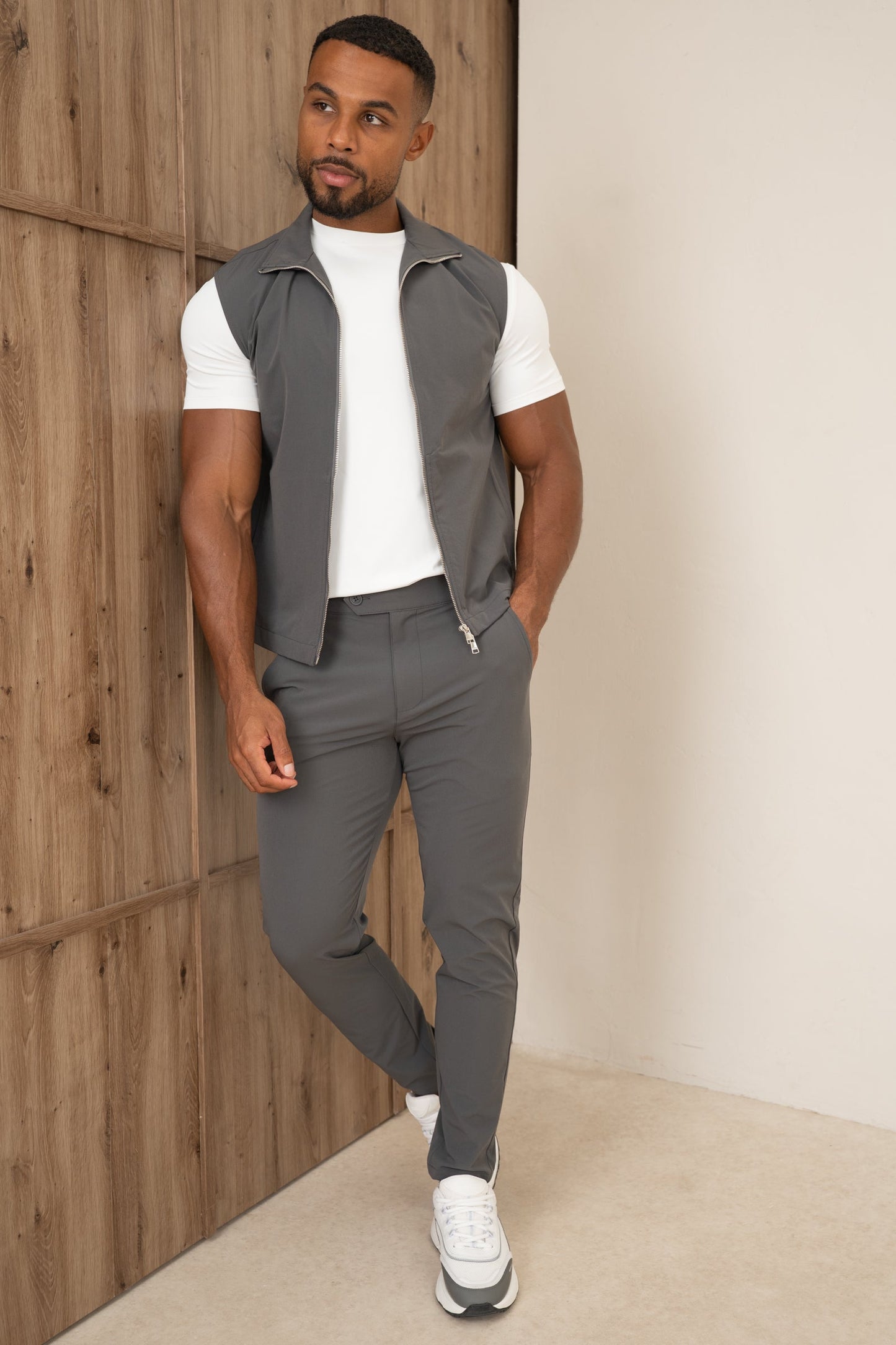 Motion Side Buckle Pant - Charcoal