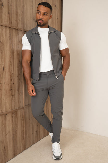 Motion Side Buckle Pant - Charcoal