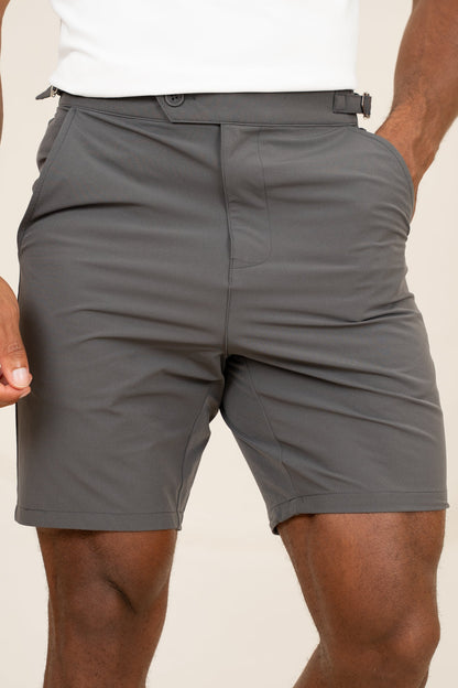 Motion Side Buckle Shorts - Charcoal