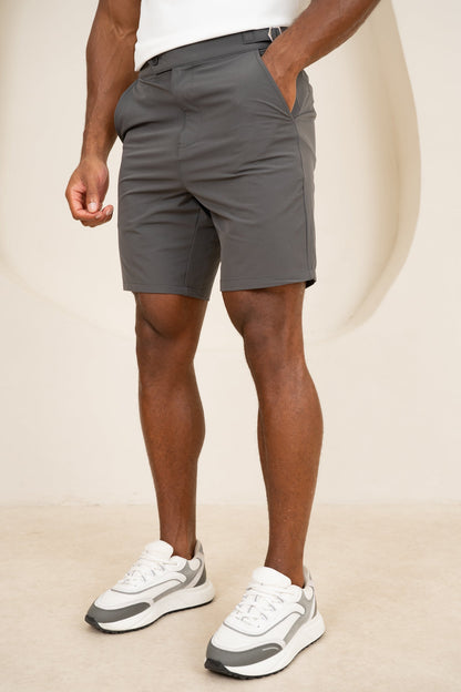Motion Side Buckle Shorts - Charcoal