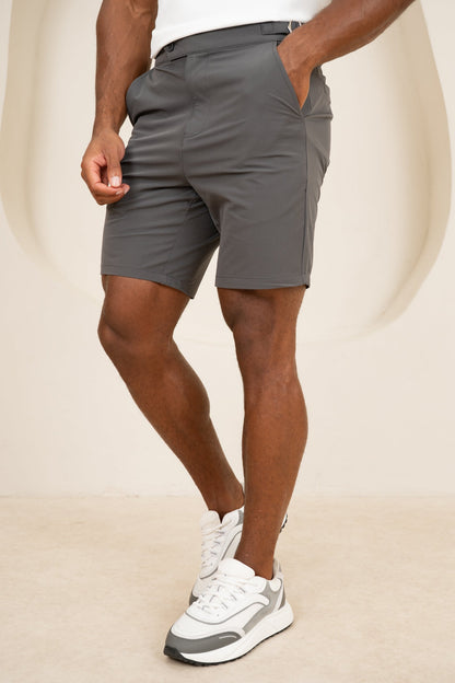 Motion Side Buckle Shorts - Charcoal