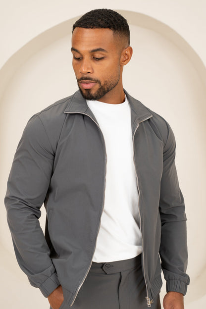 Motion Zip-Up Technical Jacket - Charcoal