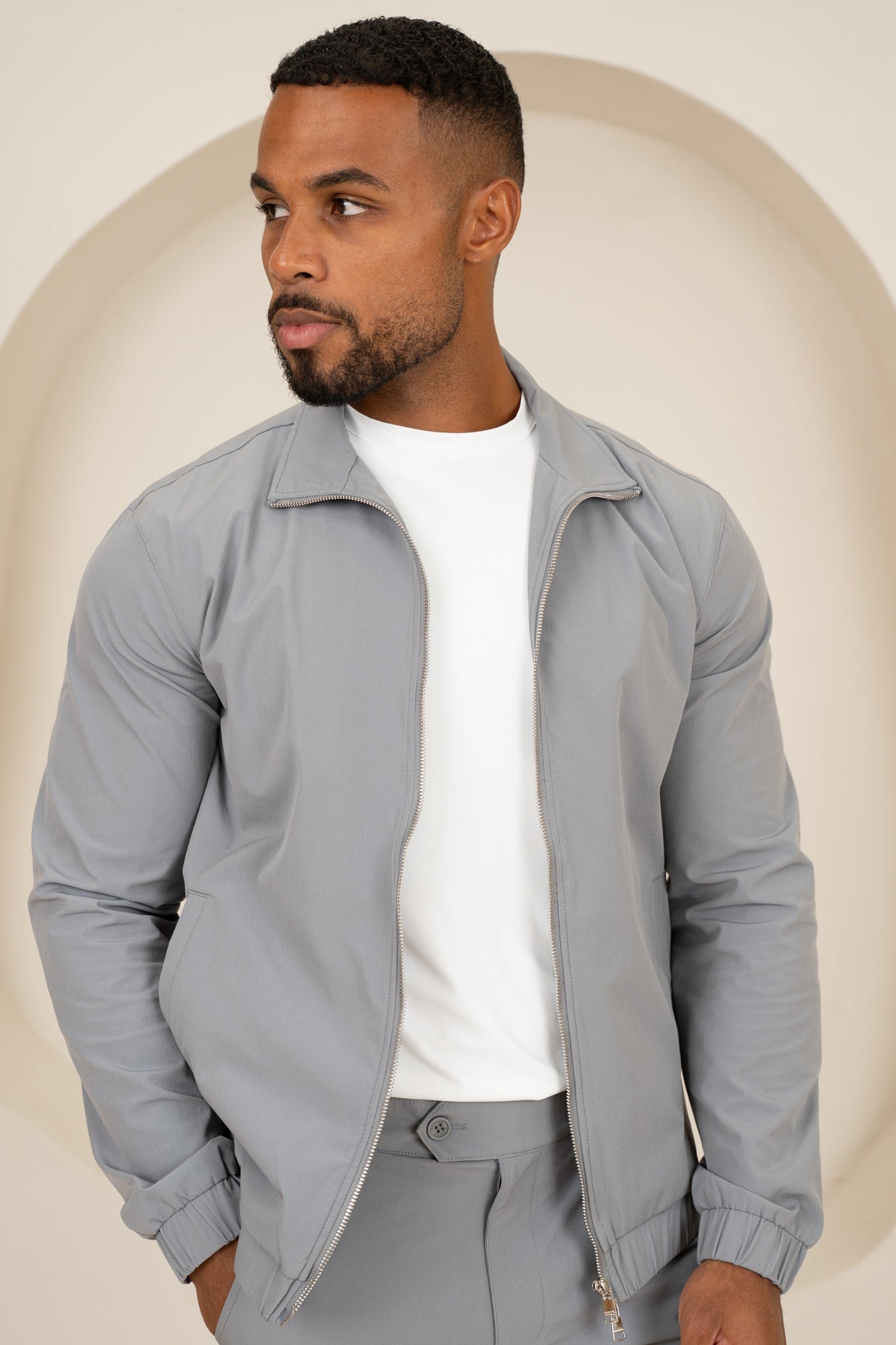 Motion Zip-Up Technical Jacket - Grey