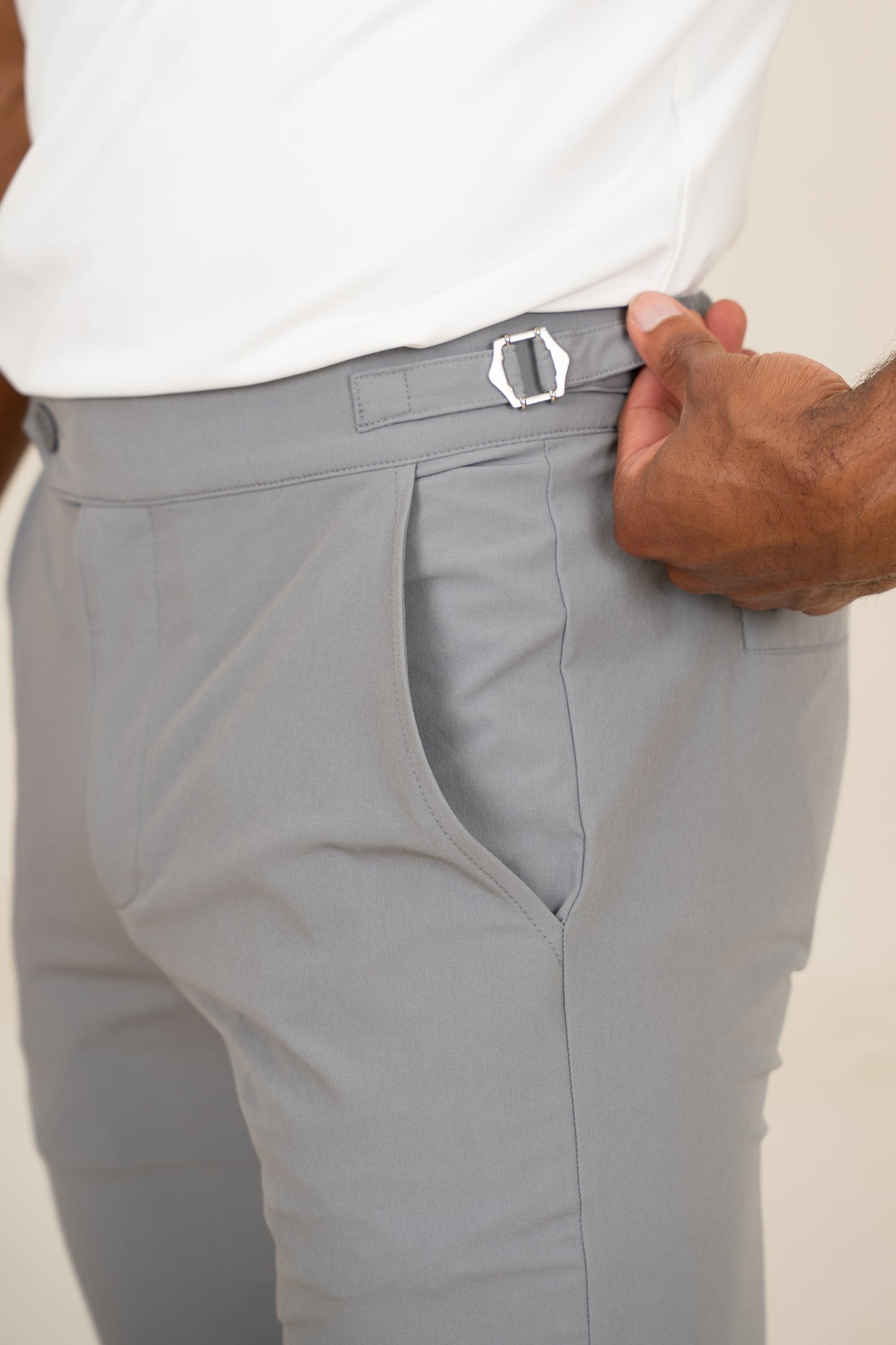Motion Side Buckle Pant - Grey