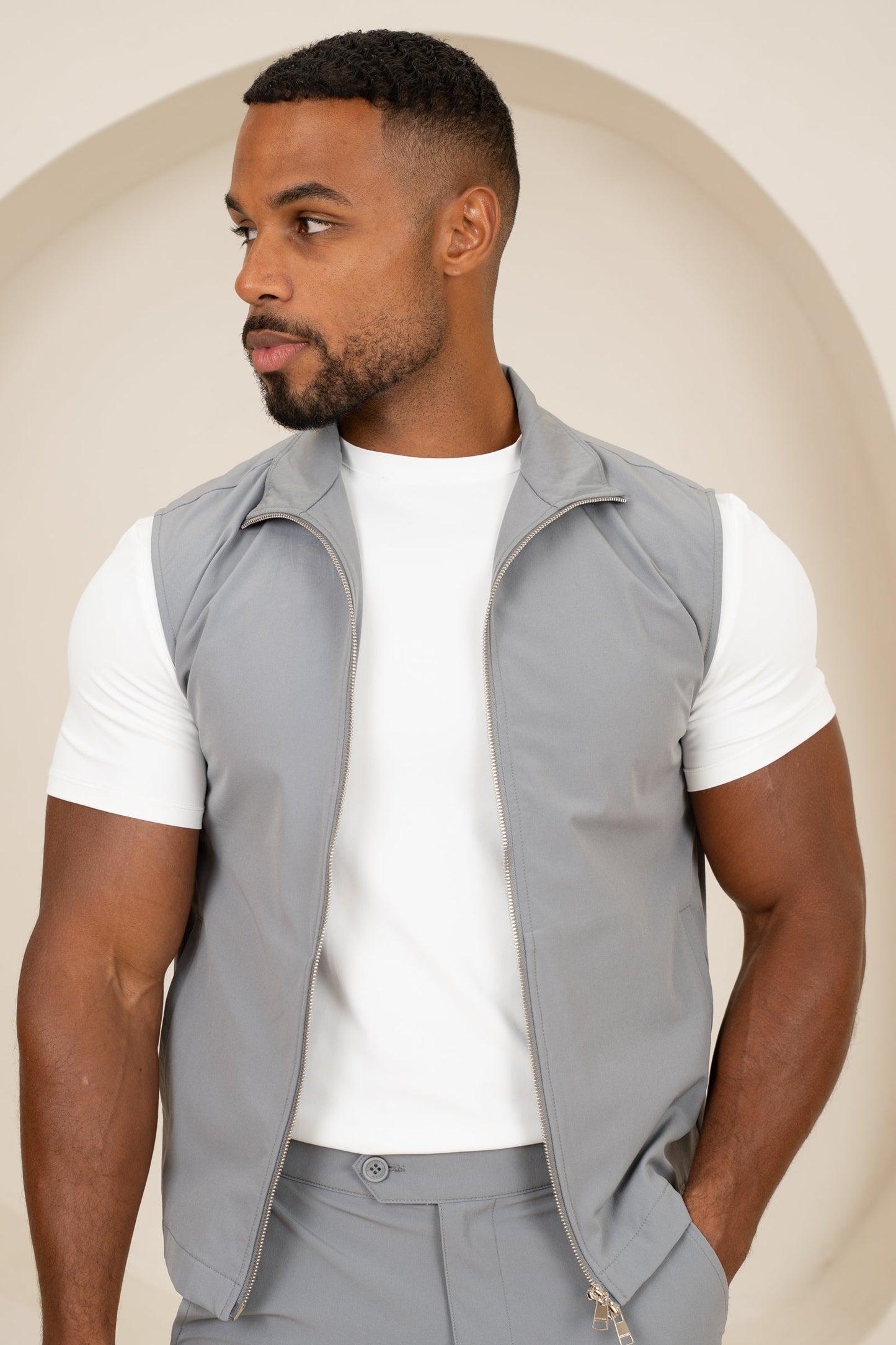 Motion Side Buckle Pant - Grey