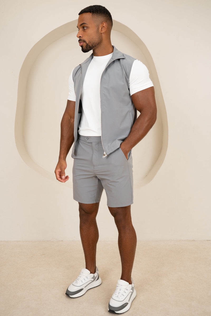 Motion Side Buckle Shorts - Grey