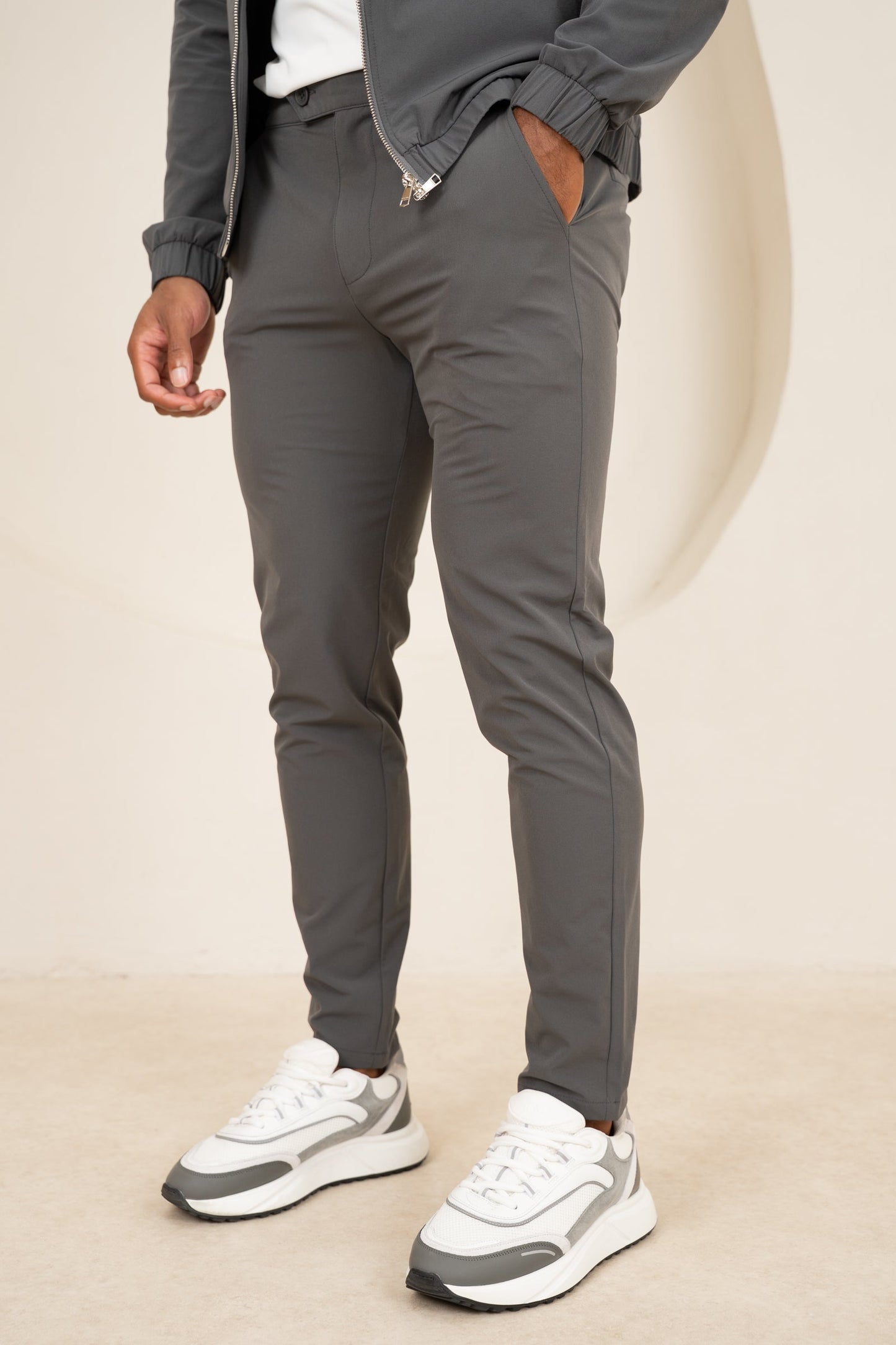 Motion Side Buckle Pant - Charcoal