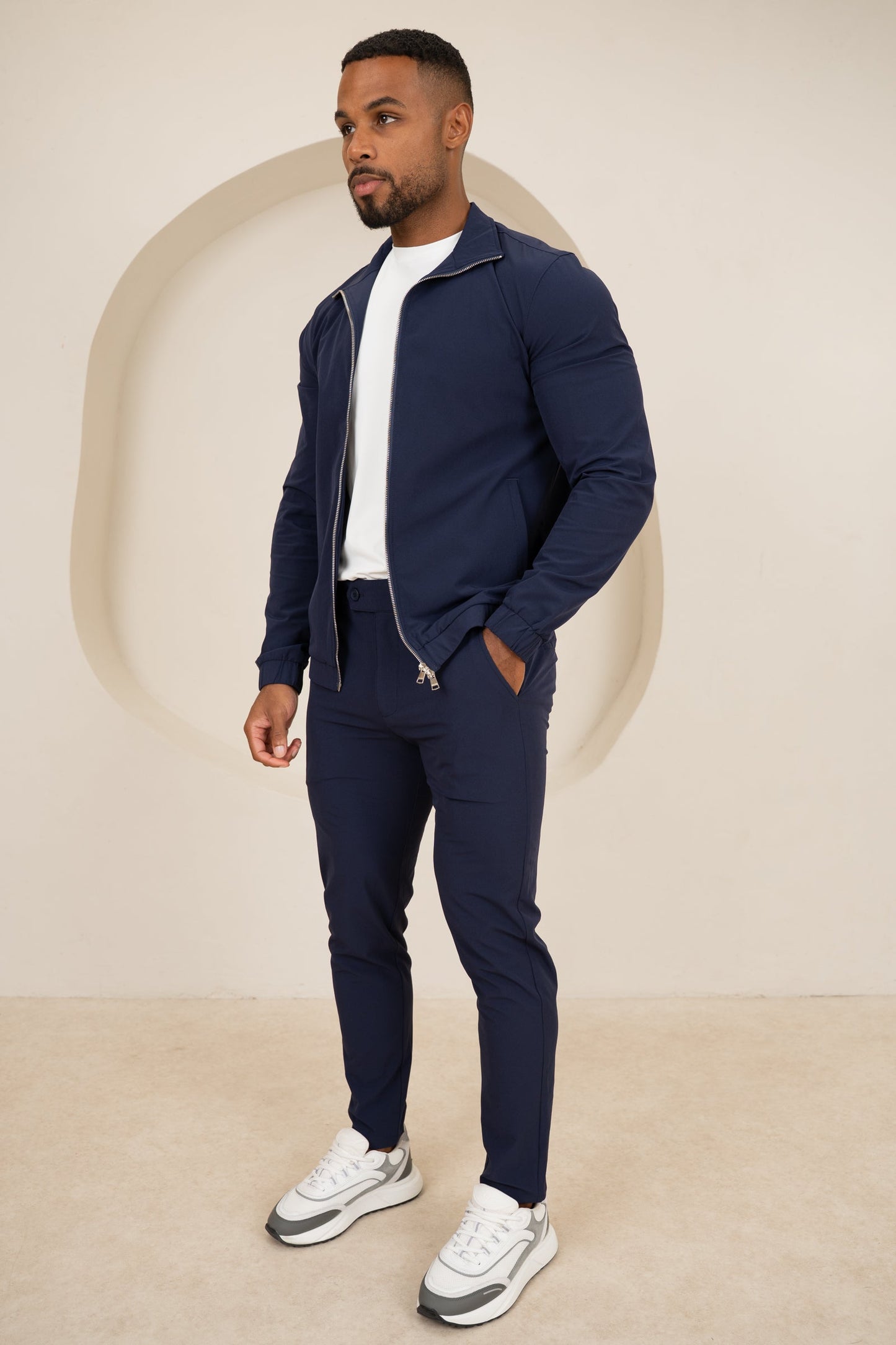 Motion Zip-Up Technical Jacket - Navy