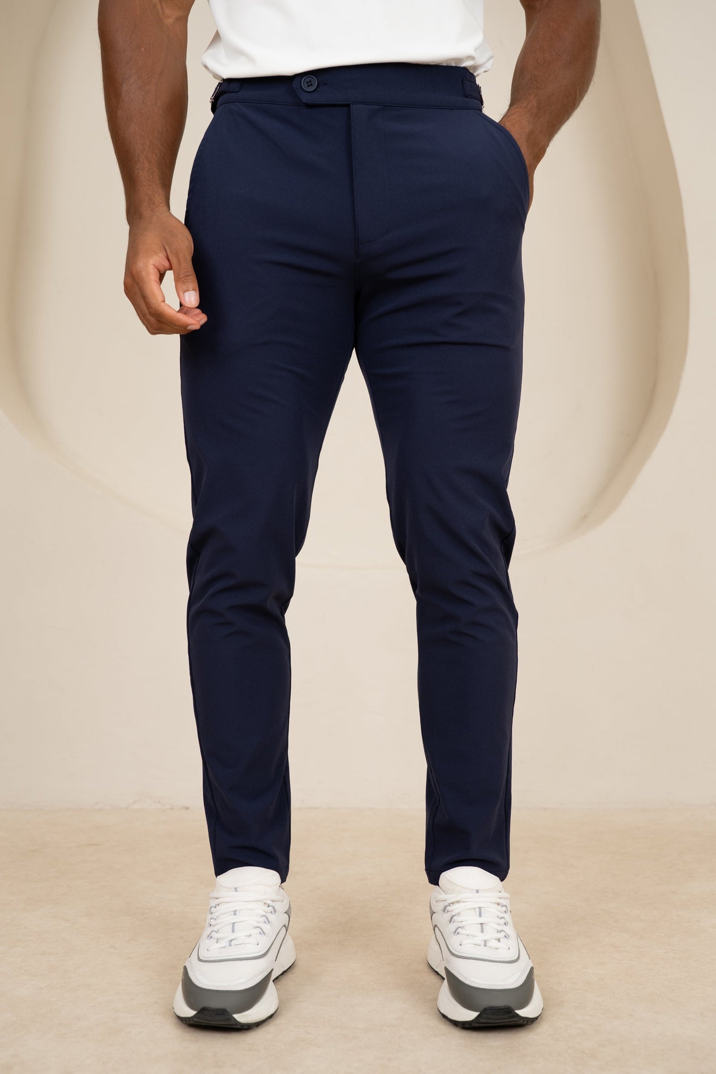Motion Side Buckle Pant - Navy