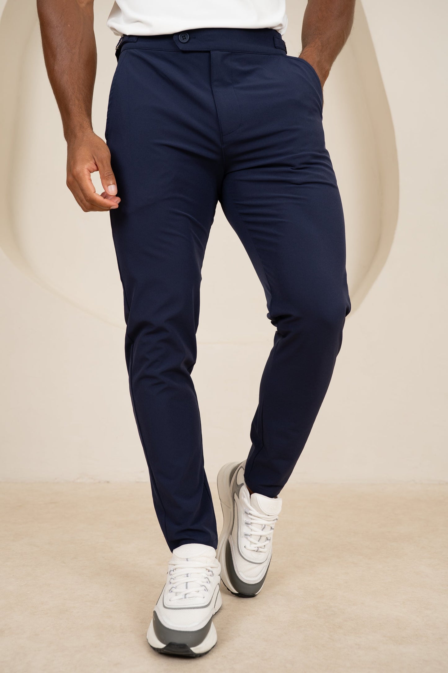 Motion Side Buckle Pant - Navy