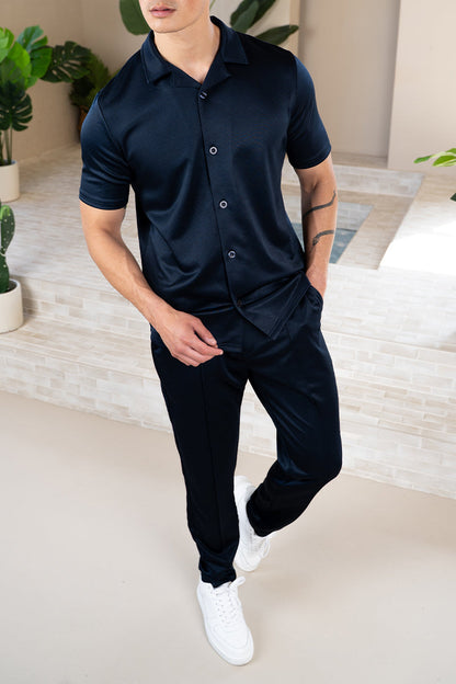 Interlock Tailored Jogger - Navy