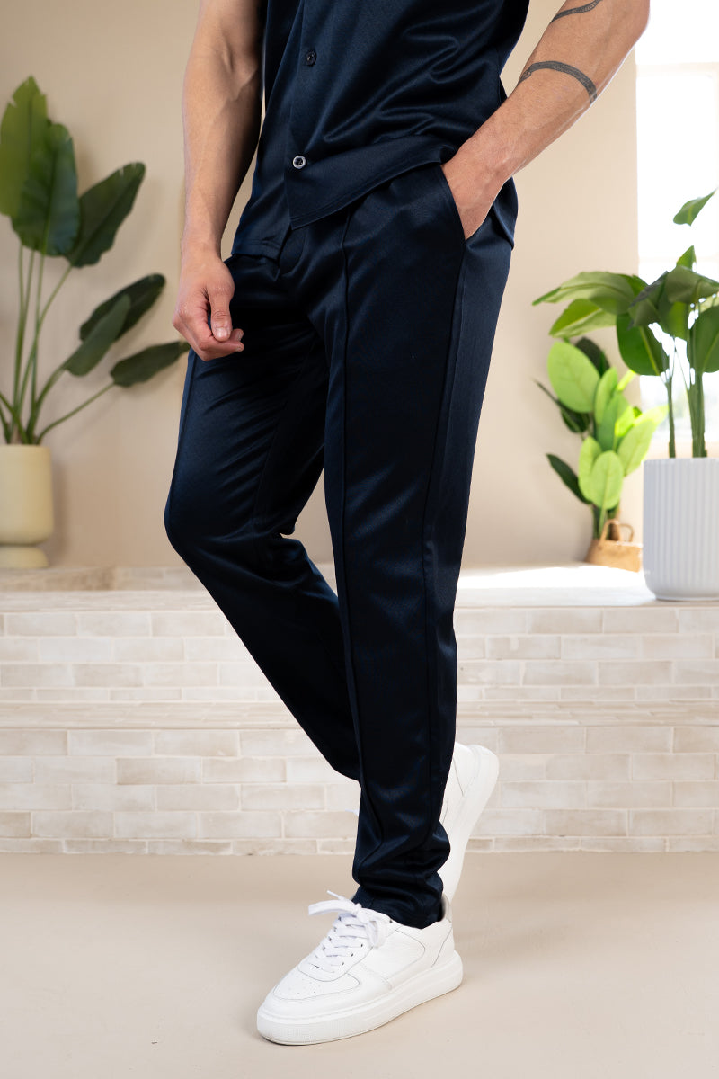 Interlock Tailored Jogger - Navy