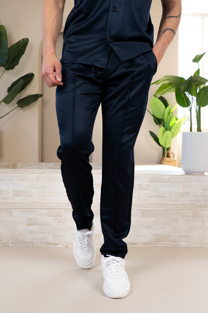 Interlock Tailored Jogger - Navy